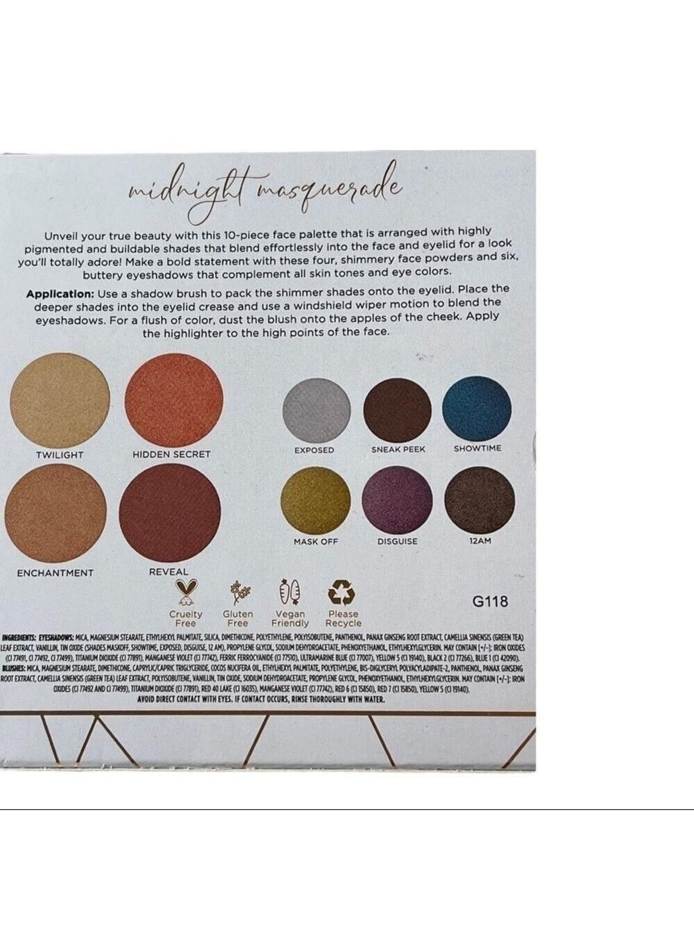 - PÜR Midnight Masquerade Face Palette - Picture 3 of 5
